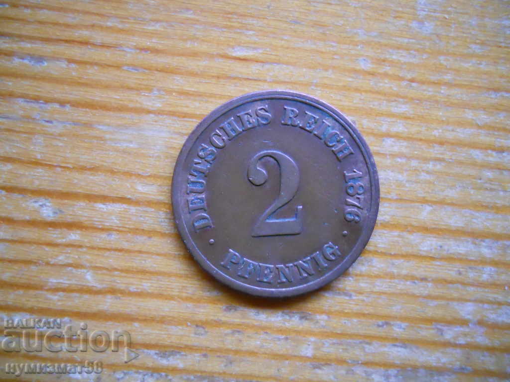 2 Pfennig 1876 - Germany (A)