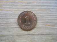 1 pfennig 1896 - Γερμανία