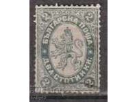BK 13 2 Two cents. Regular - Large lion, stamp -