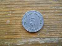 5 Pfennig 1912 - Γερμανία ( A )