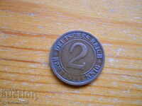 2 pfennig 1923 - Γερμανία ( D ) rentenpfennig