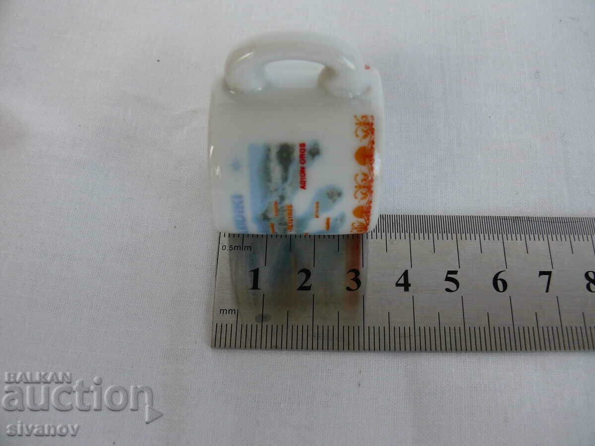 Ενδιαφέρον αναμνηστικό παλιό κύπελλο πορσελάνης Χαλκιδική #2135 - 7 Ενδιαφέρον αναμνηστικό παλιό κύπελλο πορσελάνης Χαλκιδική #2135 - 7