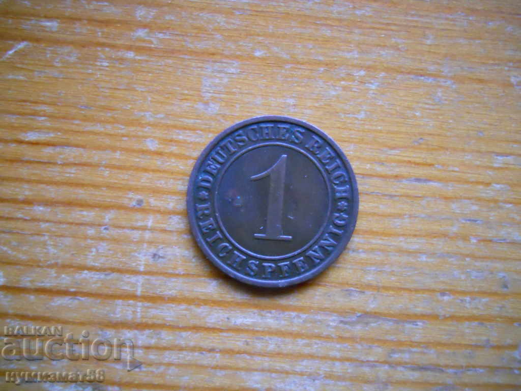 1 pfennig 1925 - Germany ( J ) reichspfennig