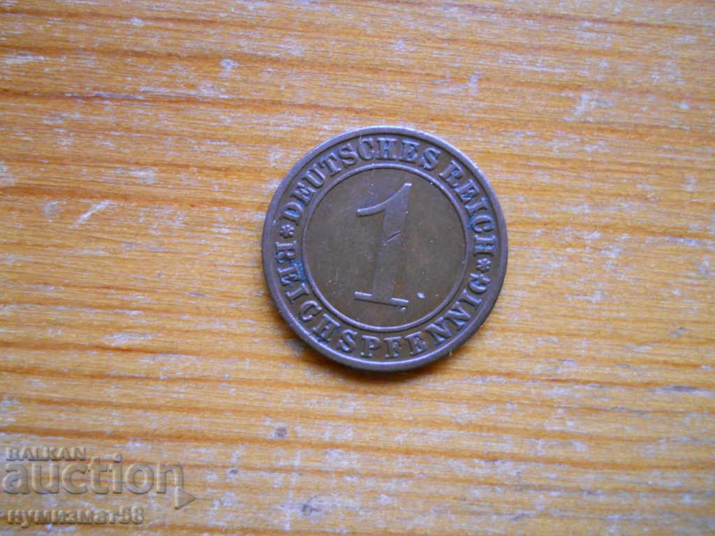 1 pfennig 1930 - Γερμανία ( A ) reichspfennig