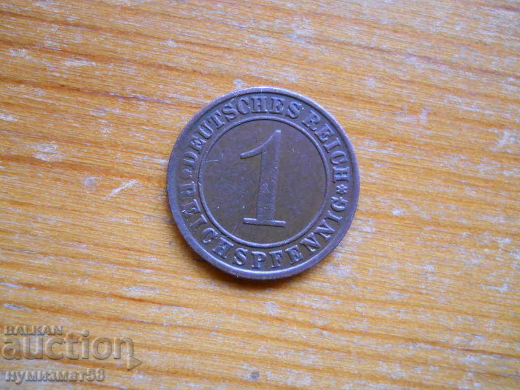 1 pfennig 1934 - Γερμανία ( A ) reichspfennig