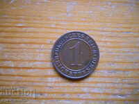 1 pfennig 1936 - Γερμανία ( A ) reichspfennig