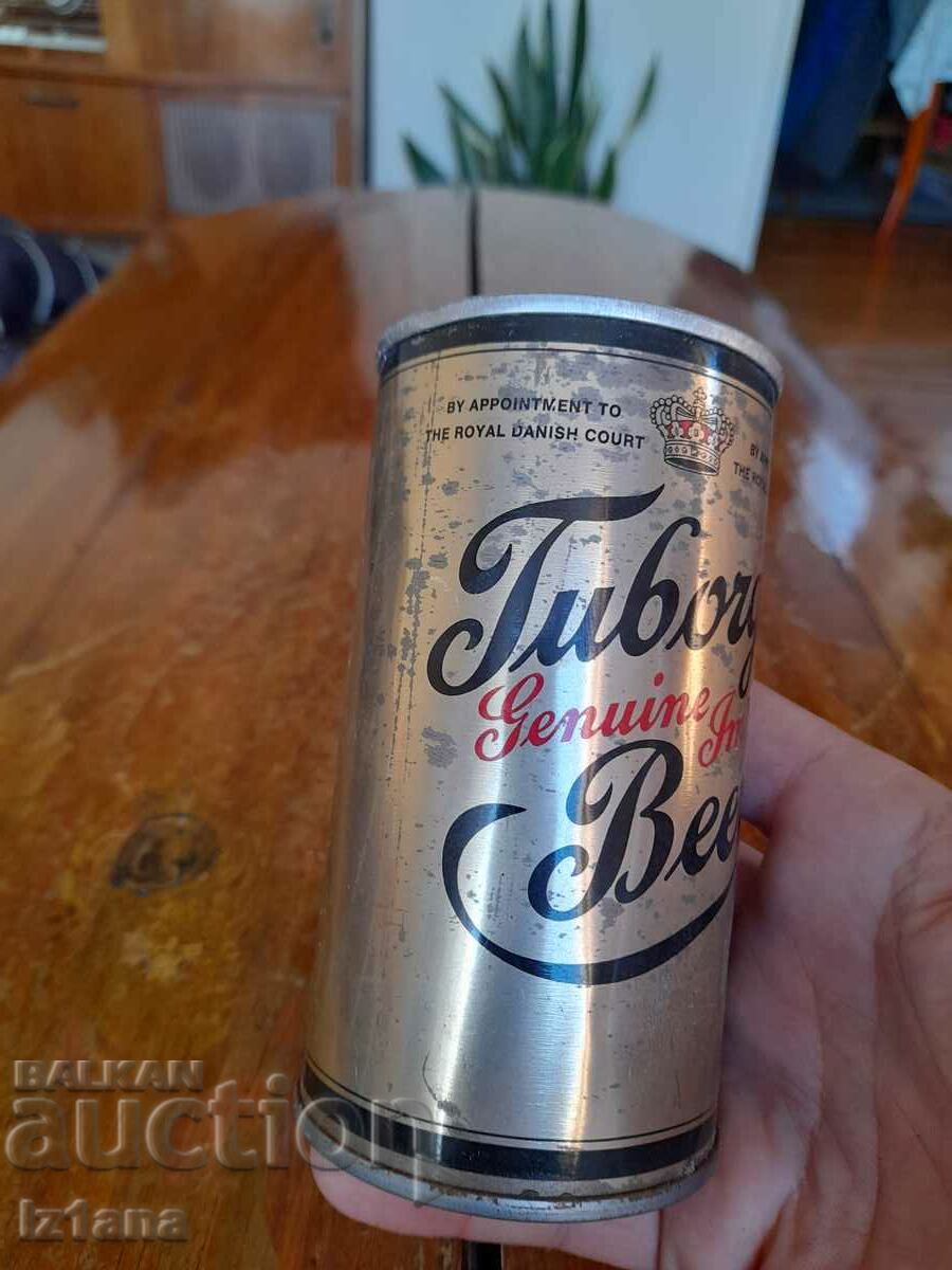An old Tuborg beer can with price 20.00 BGN | € 10.23 An old Tuborg beer can with price 20.00 BGN | € 10.23