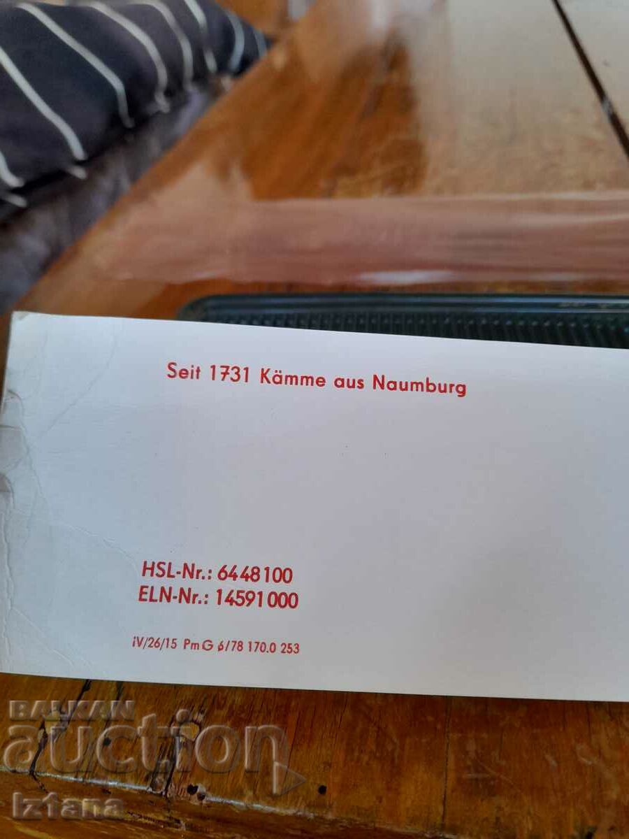 Old comb Der Grosse Naumburger - 6
