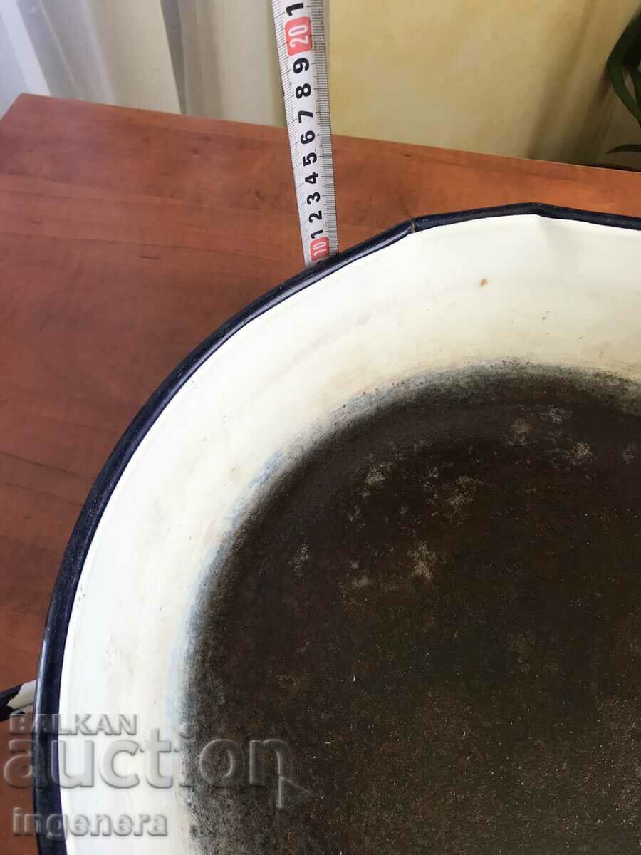 Auction EARLY SOC-TROJAN ENAMEL DEEP TRAY Auction EARLY SOC-TROJAN ENAMEL DEEP TRAY