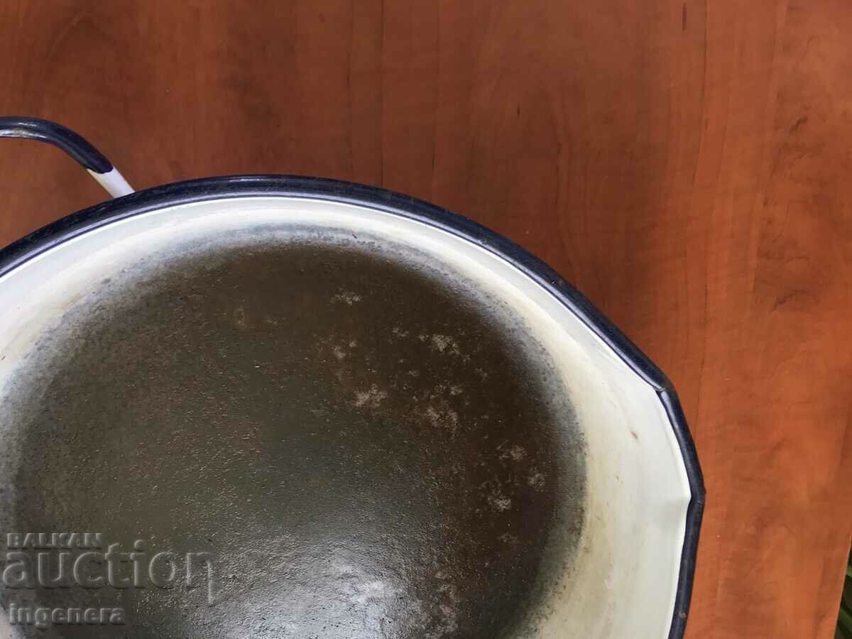 EARLY SOC-TROJAN ENAMEL DEEP TRAY - 5 EARLY SOC-TROJAN ENAMEL DEEP TRAY - 5