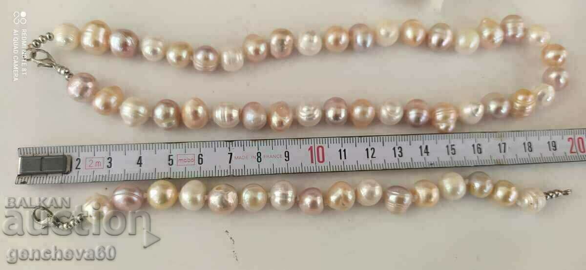 Auction  Unique!!! Set of natural large pearls