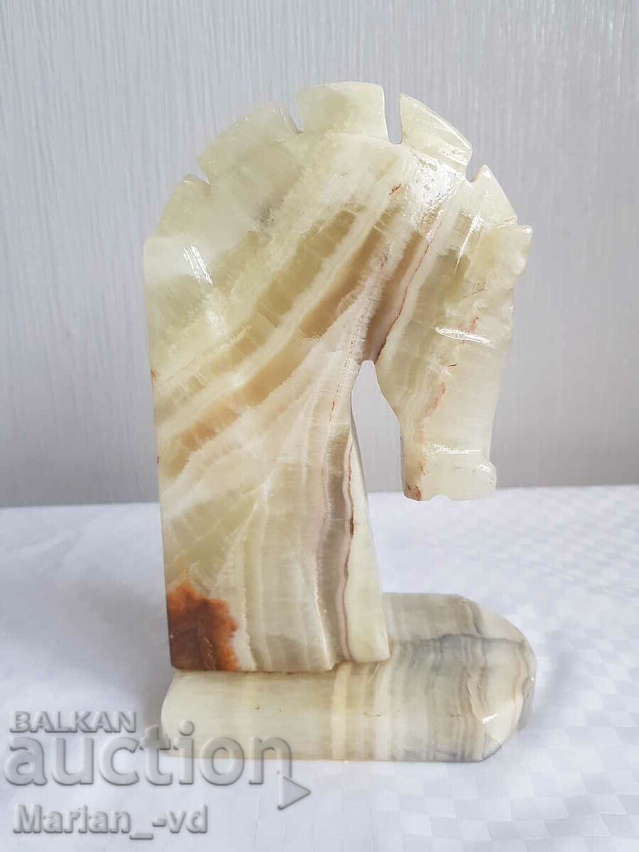 Old Onyx Horse Head Book Divider - 5 Old Onyx Horse Head Book Divider - 5