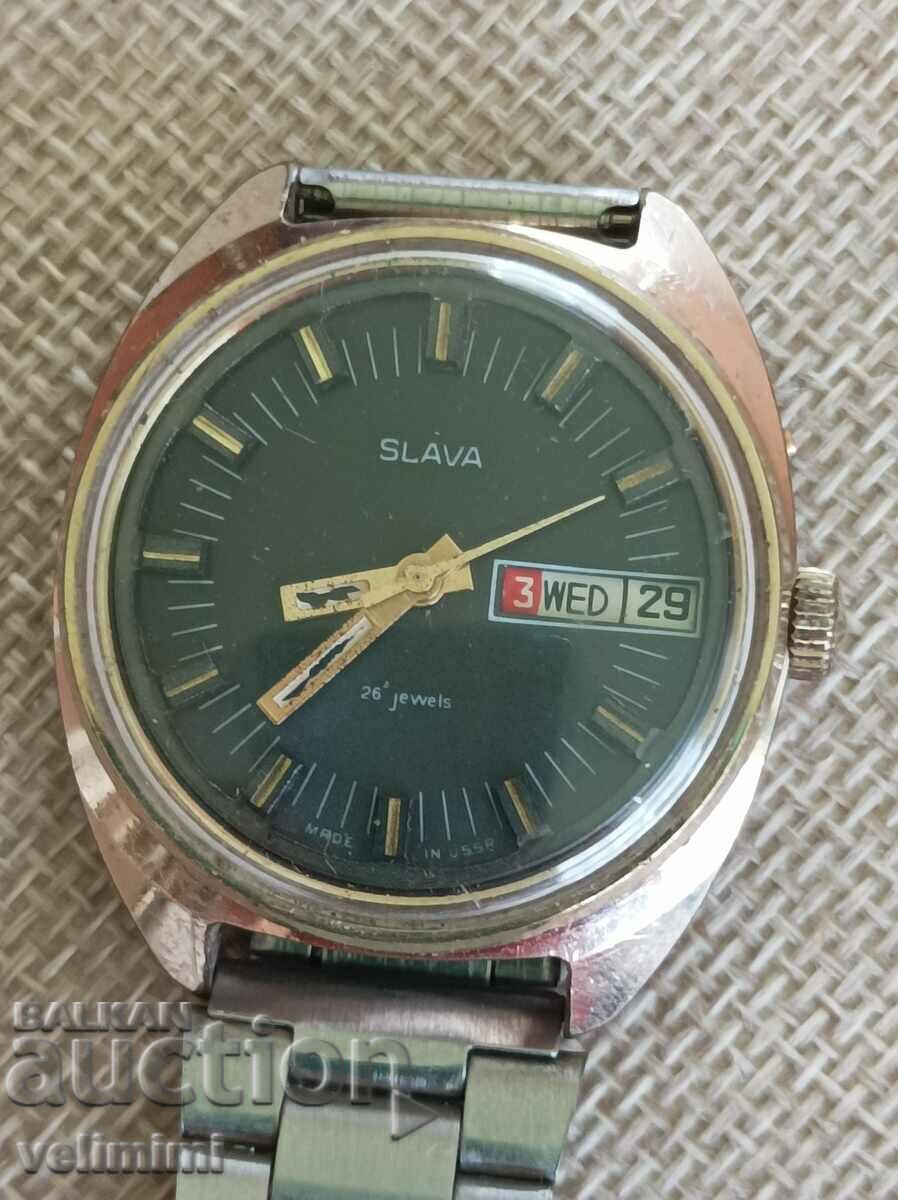 Slava gold-plated watch