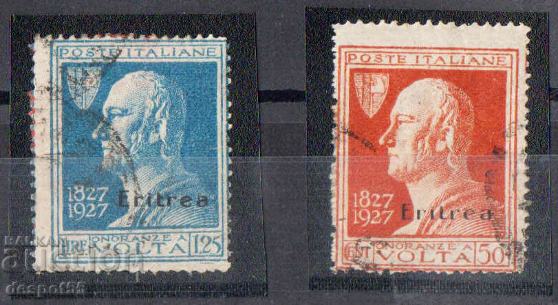 1927. Italian Eritrea. 100 years since the death of Al. Volta.