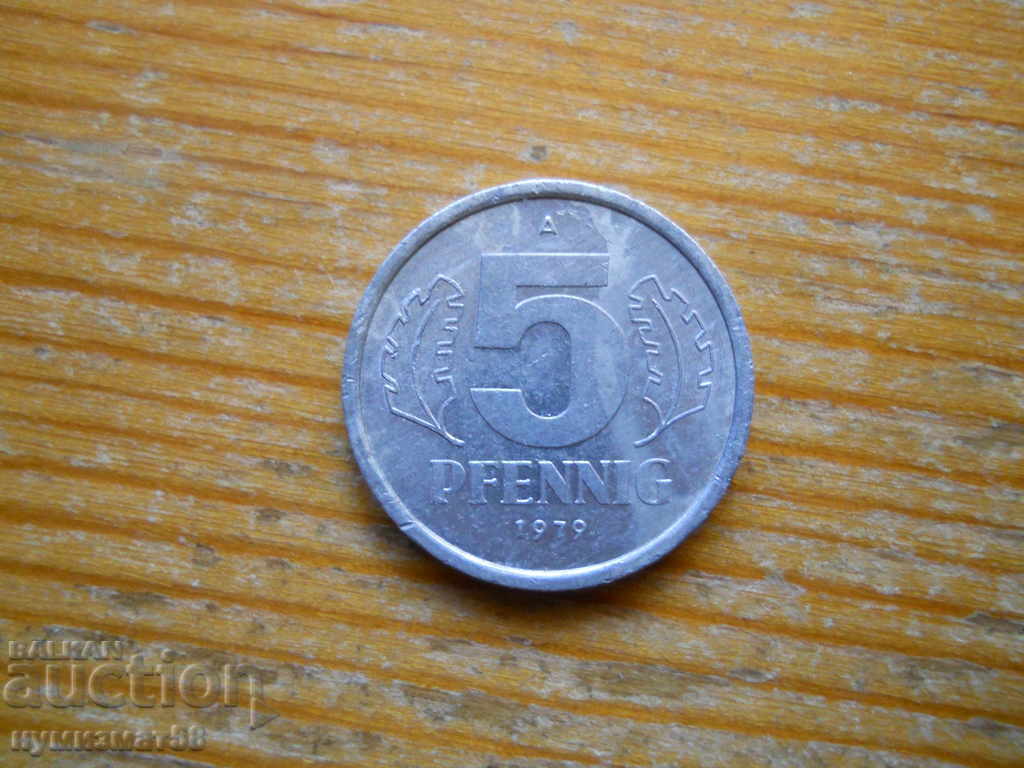 5 pfennig 1979 - GDR