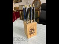 Laguiole French kitchen knives. #4677