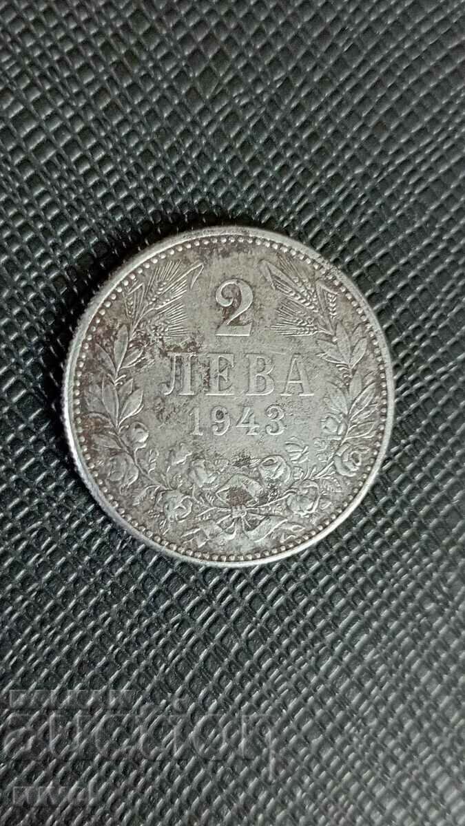 2 лева 1943 г.