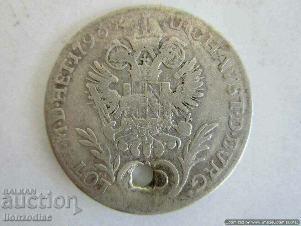 ❗❗Rare coin 1796 silver 6.31 g., from jewelry, ORIGINAL❗❗ with price 19.00 BGN | € 9.71