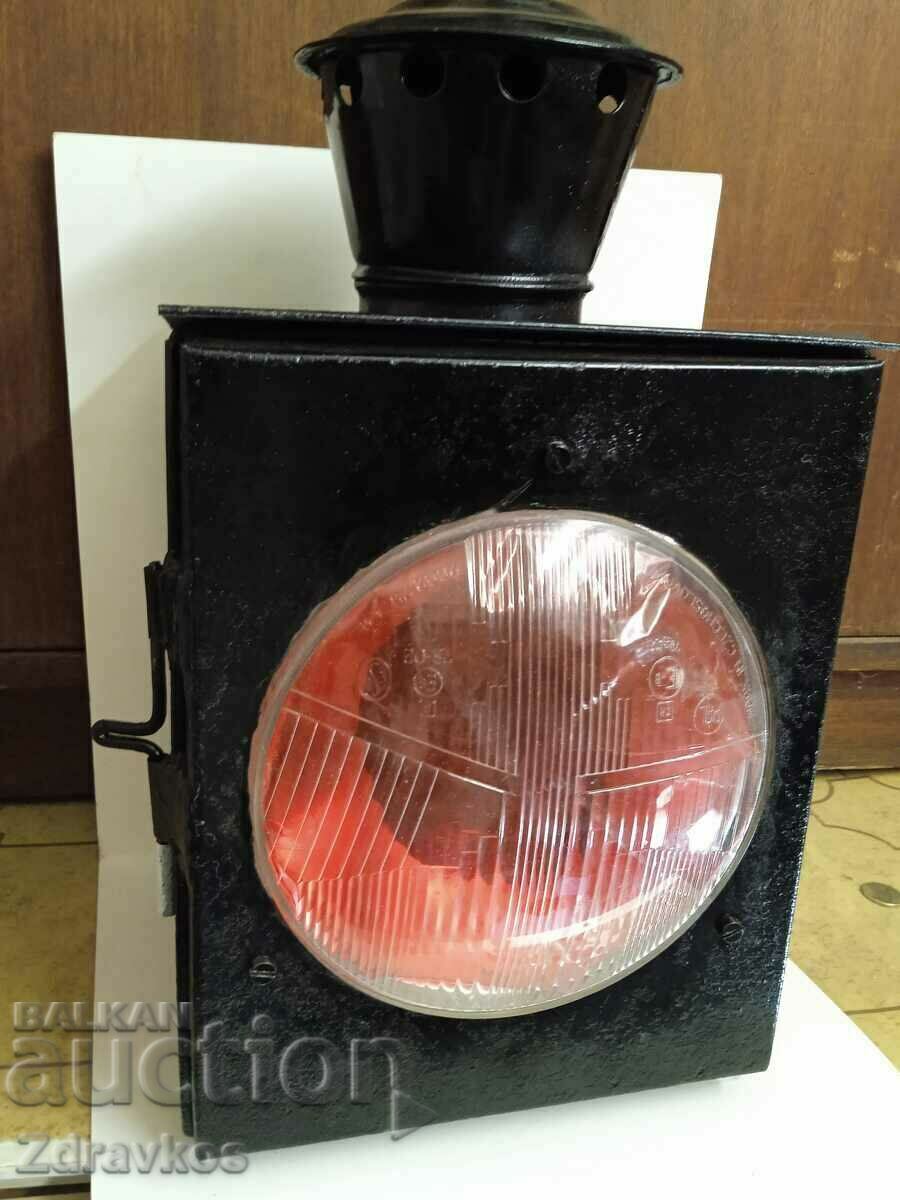 Old railway signal/stationary gas lantern