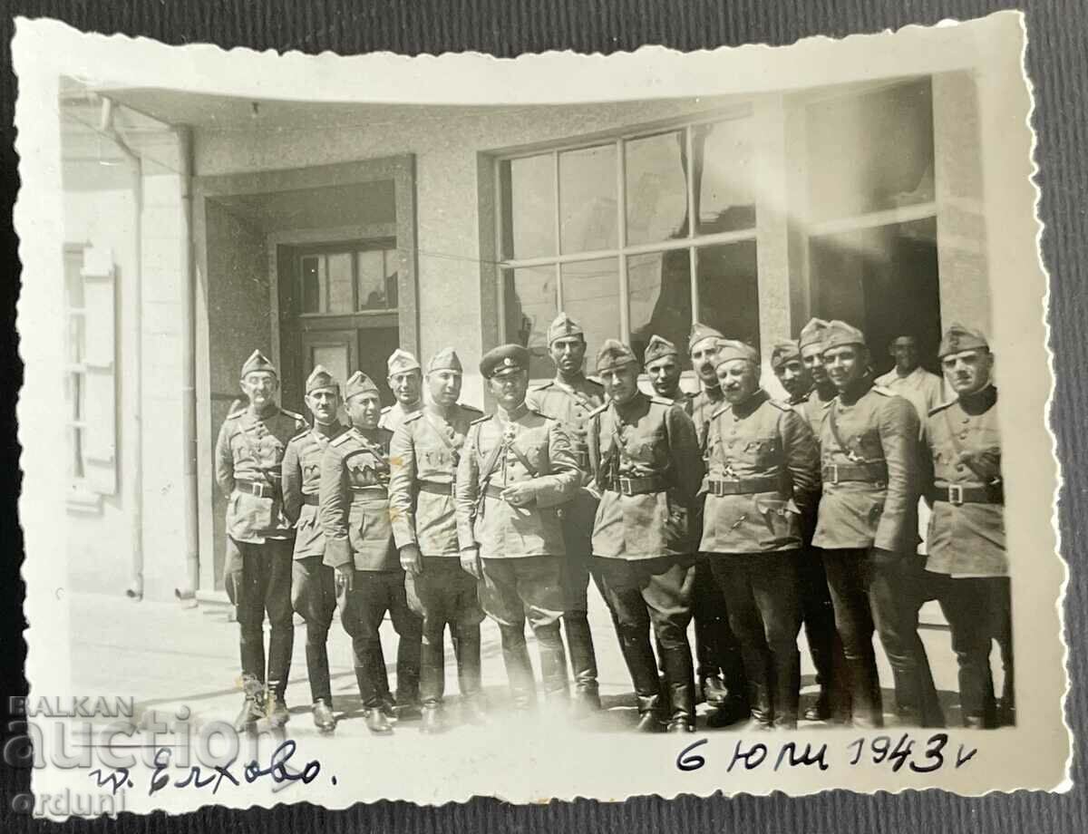 3819 Царство България Щаб 6-та дивизия Елхово генерал 1943г.