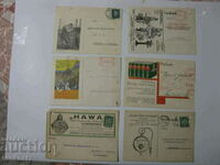 6 pcs. advertising German postcards 1926/27. 1930/31