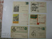 6 pcs. advertising German postcards 1926/27. 1930/31