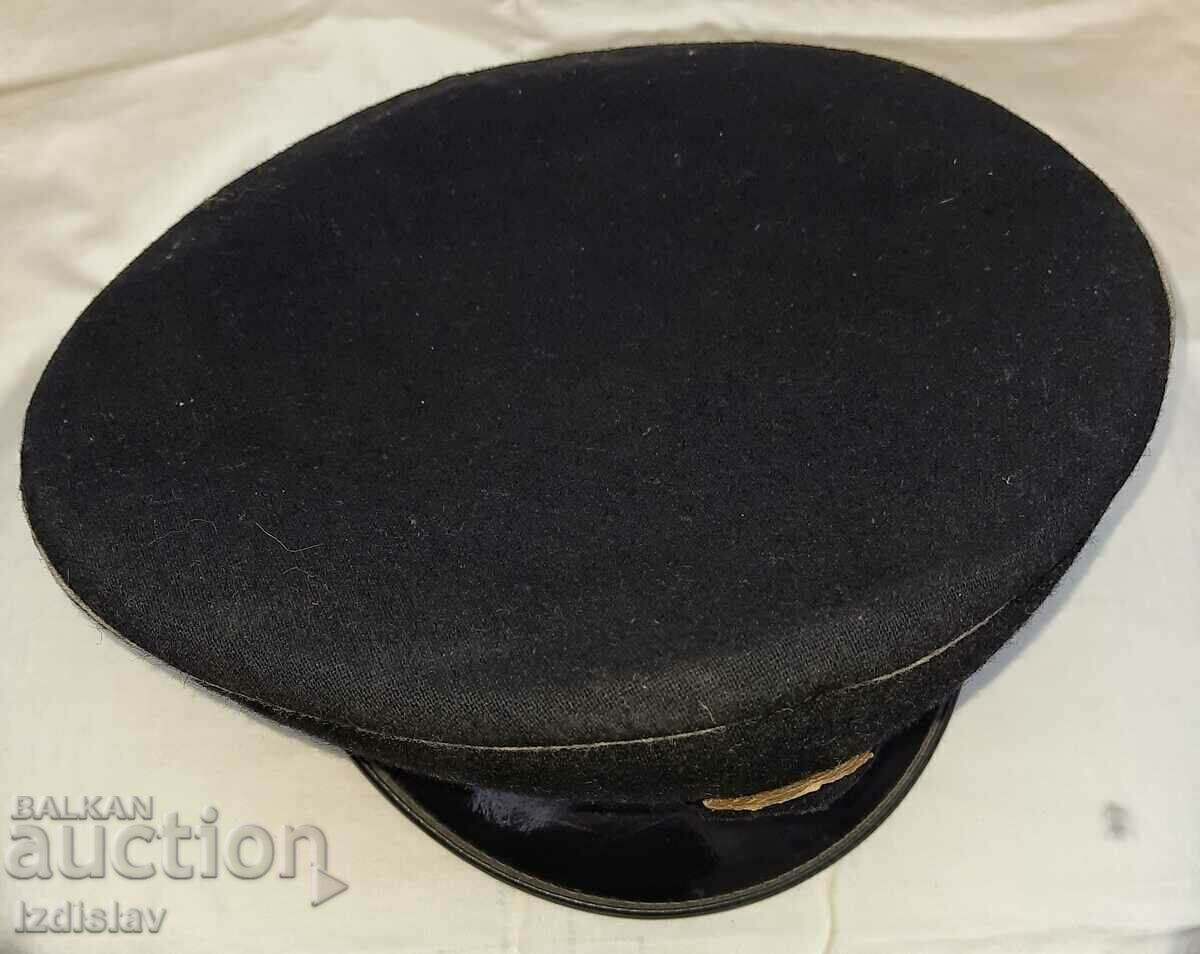 Auction Officer's Navy Cockade Cap. Auction Officer's Navy Cockade Cap.