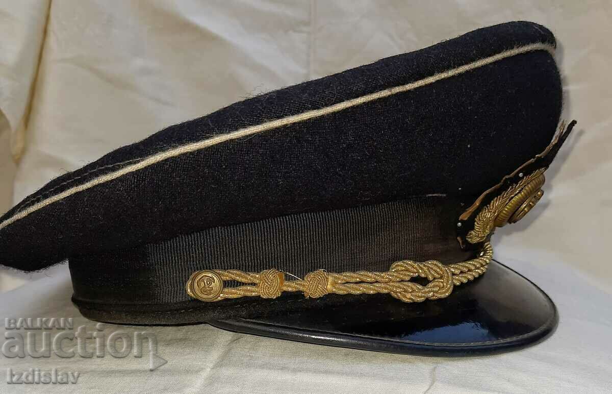 Officer's Navy Cockade Cap. - 5 Officer's Navy Cockade Cap. - 5