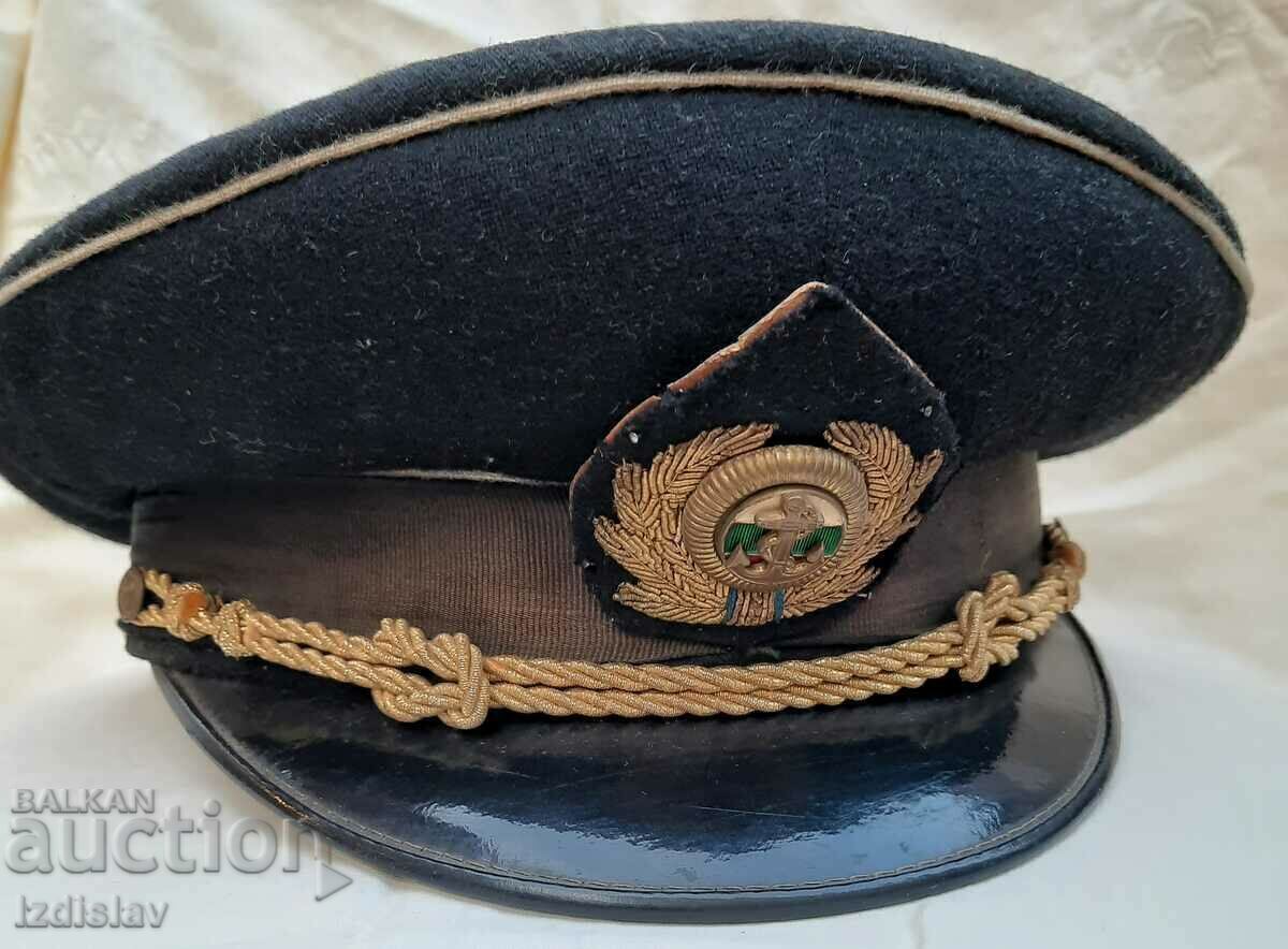 Officer's Navy Cockade Cap. - 6 Officer's Navy Cockade Cap. - 6
