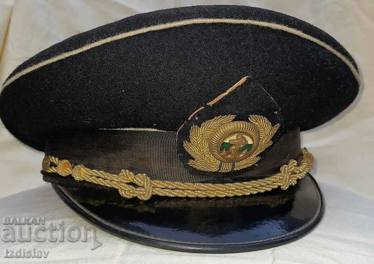 Officer's Navy Cockade Cap. Officer's Navy Cockade Cap.