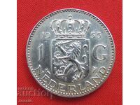 1 гулден 1955 Нидерландия сребро