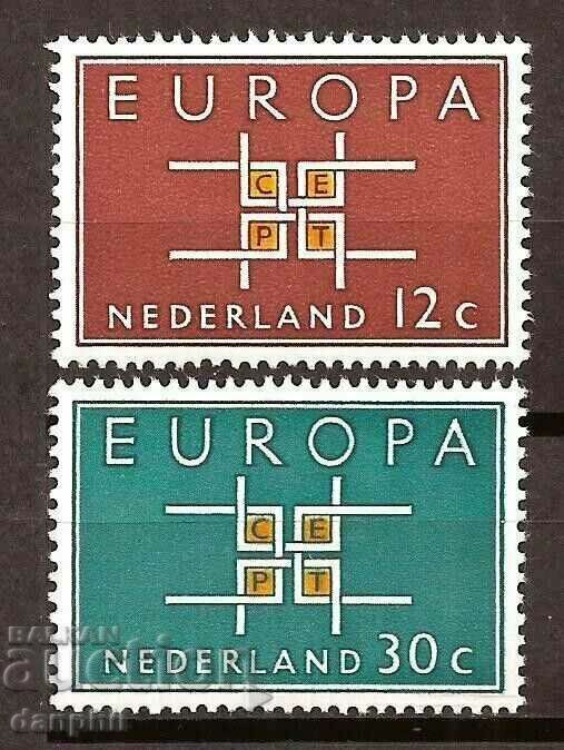 Netherlands 1963 Europe CEPT (**), clean, unstamped series