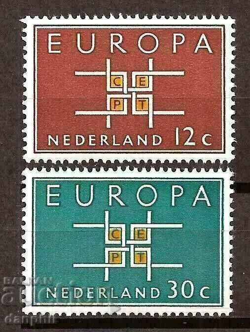 Holland 1963 Europe CEPT (**), clean, unstamped series
