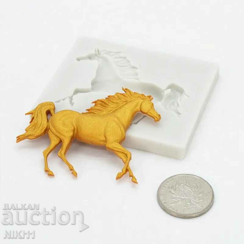 Silicone mold horse, cake decoration, fondant, chocolate with price 9.00 BGN | € 4.60 Silicone mold horse, cake decoration, fondant, chocolate with price 9.00 BGN | € 4.60