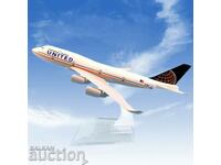 Model de avion Boeing 747 model United USA metal B747