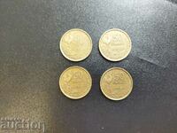 France 4 x 50 francs 1951, 52, 1952B and 1953B
