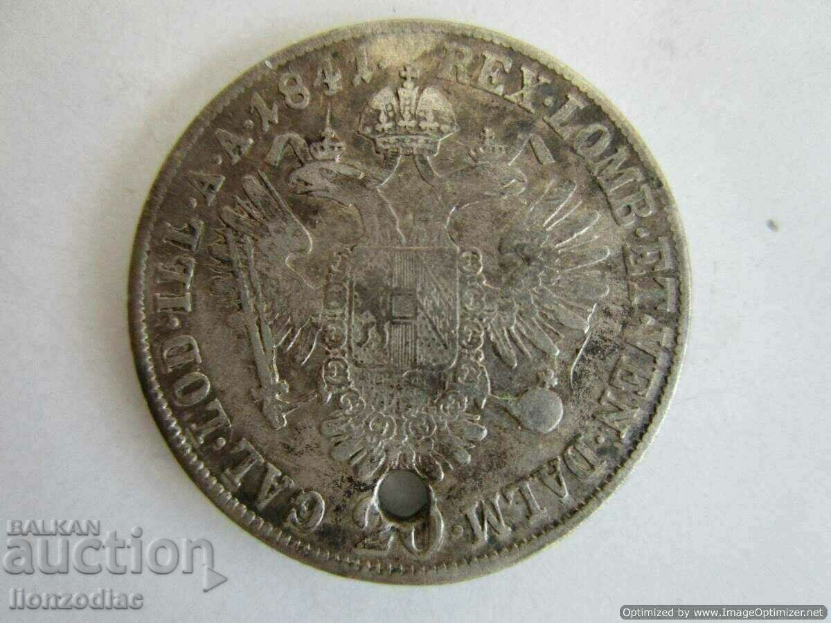 ❗❗Rare coin 1841 silver 6.47 g., from jewelry, ORIGINAL❗❗ with price 19.00 BGN | € 9.71