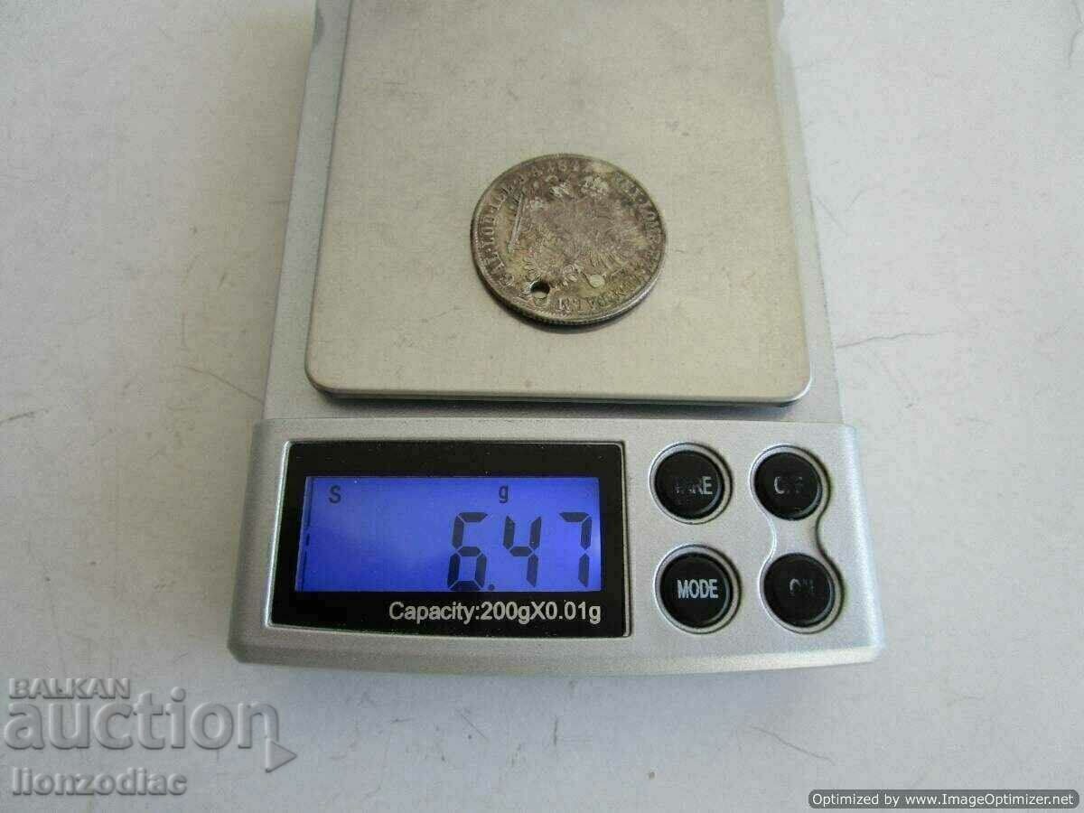 Auction  ❗❗Rare coin 1841 silver 6.47 g., from jewelry, ORIGINAL❗❗
