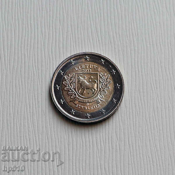Lituania 2 Euro 2022 / Litva 2 Euro "Suvalkija" 2022 UNC cu preț € 5.34 | 10.44 BGN