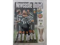 Program de fotbal - Newcastle - CSKA 1999