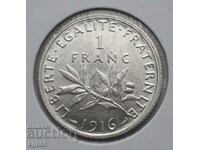 1 франк 1916 г. Франция.Супер качество.