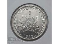 1 франк 1918 г. Франция.Супер качество.