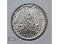 1 franc 1919. France. Super quality.