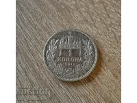 1 crown 1915 Austria-Hungary preserved