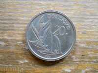 20 франка 1980 г. - Белгия