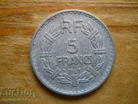5 франка 1947 г  - Франция