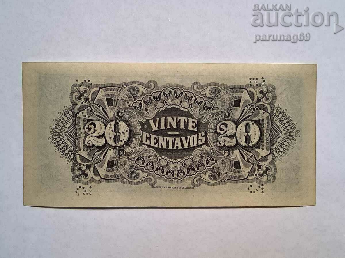 Mozambique 20 centavos 1933 year UNC with price 18.00 BGN | € 9.20