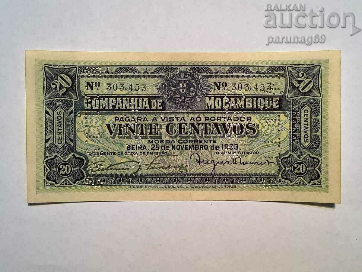 Mozambique 20 centavos 1933 year UNC