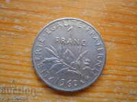 1 франк 1960 г  - Франция