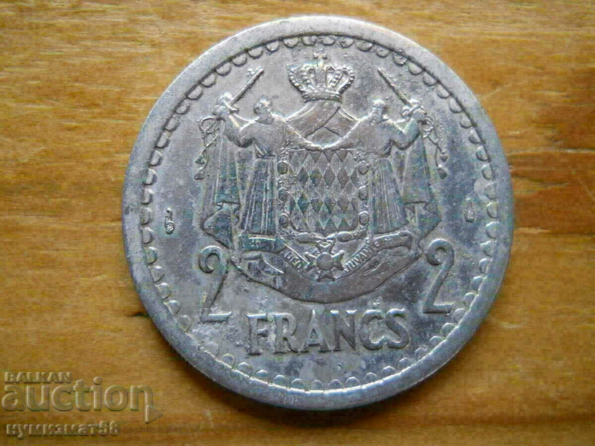 2 франка 1943  - Монако